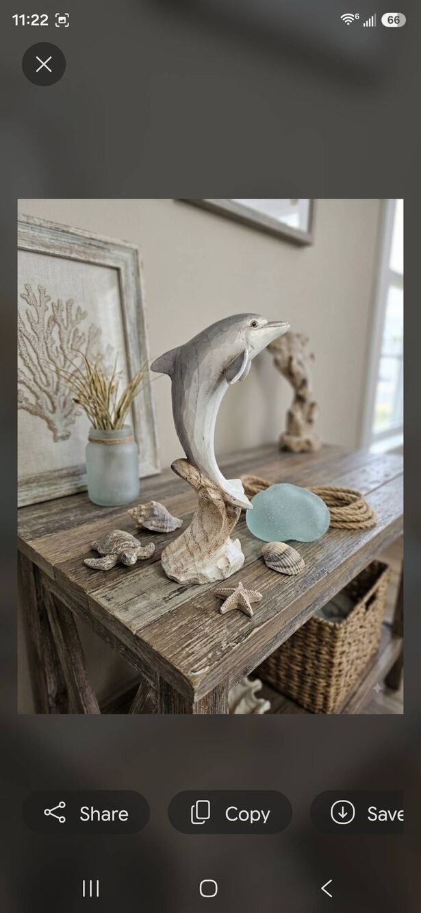 Dolphin Figurine Decor Statue